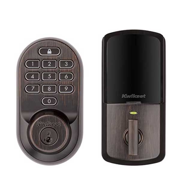 Kwikset - Halo 938 - Electronic Deadbolt - WiFi - SmartKey Technology - 11P - Venetian Bronze - UHS Hardware