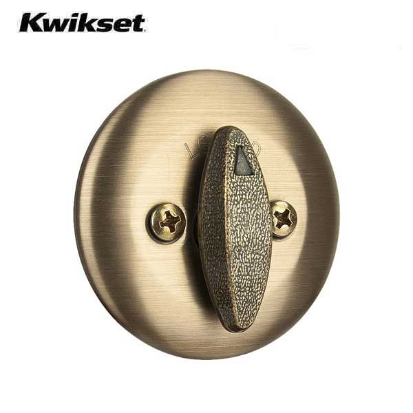 Kwikset - Series 660 - Residential Deadbolt - Single Cylinder  - Antique Brass - Grade 3 - UHS Hardware