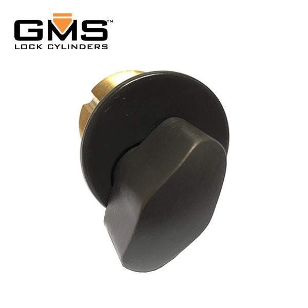 GMS Thumb-Turn Mortise Cylinder 1" - US10B - Oil Rubbed Bronze - UHS Hardware