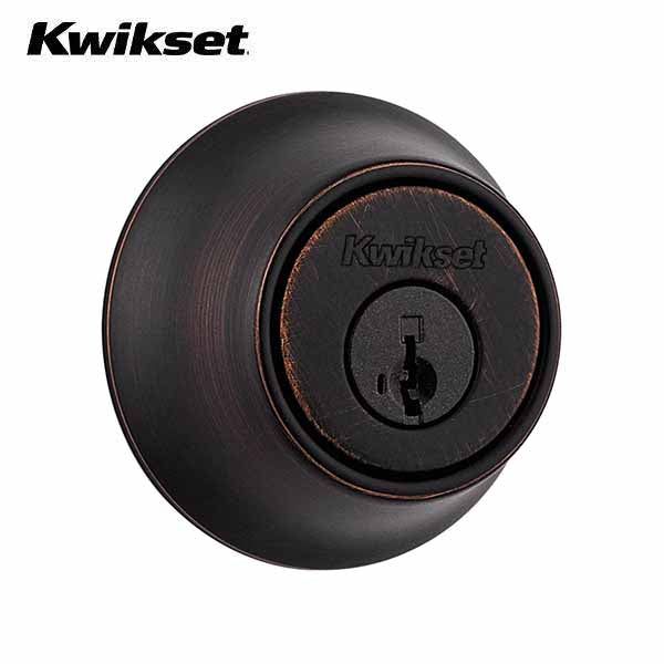 Kwikset - 660 Deadbolt - Round Rose - 11P - Venetian Bronze - Entrance - SC1 Schlage - SmartKey Technology - Grade 3 - UHS Hardware