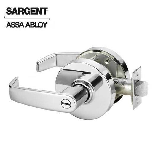 Sargent - 10U65 - Mechanical Cylindrical Lock - L Rose / L Lever - Privacy - 26D - Satin Chrome Plated - Grade 1 - UHS Hardware