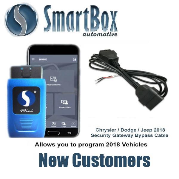 SmartBox Mini Key Programmers (New Customers) w/ 2018 Chrysler / Dodge / Jeep Security Cable - UHS Hardware