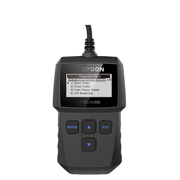 TOPDON - Artilink 200 - OBDII Fault Code Reader Diagnostic Scan Tool - 16V - UHS Hardware