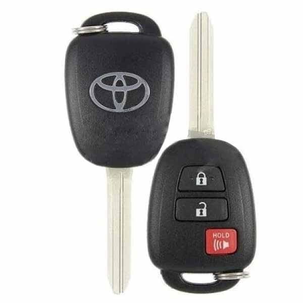 2012-2017 Toyota Prius C / 3-Button Remote Head Key / PN: 89070-52F60 / HQ12BDM (G Chip) (OEM) - UHS Hardware