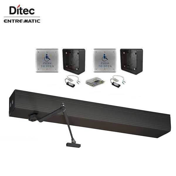 Ditec - EZ 36  Wireless Automatic Door Kit - PULL Arm - Right Hand - 39" Header (36" Door) - Antique Bronze - For Single Doors - UHS Hardware