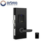 Orbita - S3072 - Mortise Hotel Lock - SPLIT Design - RFID - Hidden Cylinder - Optional Lever Style - 6 VDC - Optional Finish - Grade 2 - UHS Hardware