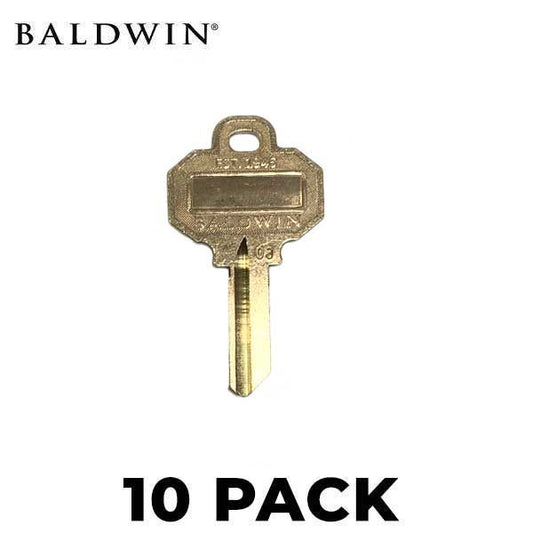 Baldwin SC1 Key - 5 Pin Blank Key for Reserve Series -  (PACK OF 10) - UHS Hardware