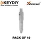 KEYDIY - MZ34 - Flip Key Blade - #27 - For Xhorse / Keydiy Universal Remote Flip Keys - Pack of 10 - UHS Hardware