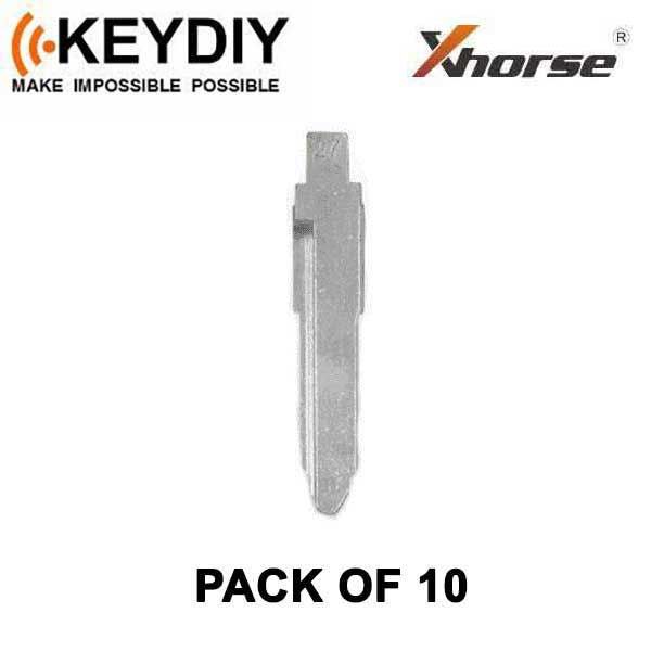 KEYDIY - MZ34 - Flip Key Blade - #27 - For Xhorse / Keydiy Universal Remote Flip Keys - Pack of 10 - UHS Hardware