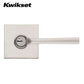 Kwikset - 156 - Lisbon Lever - Square Rose - 15 - Satin Nickel - Entrance - SmartKey Technology - Grade 2 - UHS Hardware