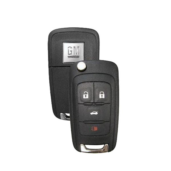 2010-2017 Chevrolet Buick / 4-Button Remote Flip Key / PN: 5927057 / OHT05918179 / HU100 / PEPS (Strattec) - UHS Hardware