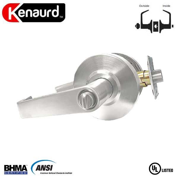 10 x Commercial Lever Handle - 2-3/4” Standard Backset - Satin Chrome - Entrance - Grade 2 - UHS Hardware