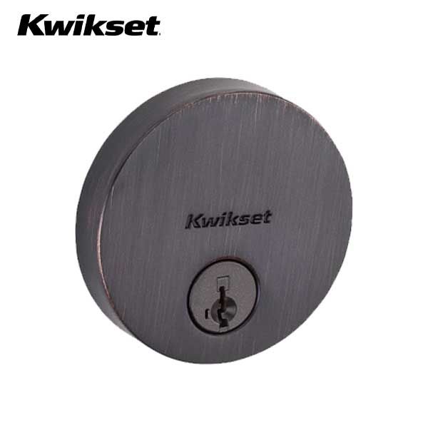 Kwikset - 258 - Uptown Low Profile Single Cylinder Deadbolt - US11 - Venetian Bronze - SmartKey Technology - Grade 1 - UHS Hardware