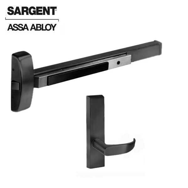 Sargent - 8815F - Exit Device with Trim Lever - Passage - 36" - Black Suede - Fired Rated - Grade 1 - UHS Hardware