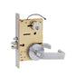SDC - Z7850LQE - Solenoid Controlled Mortise Lock - Fail Safe - Eclipse Rose - Left Hand - 12/24VDC - Satin Chrome - Fire Rated - Grade 1 - UHS Hardware