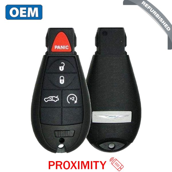2008-2010 Chrysler 300 / 5-Button Fobik Key / PN: 05026334AC / M3N5WY783X / Keyless Go Fobik (OEM Refurb) - UHS Hardware