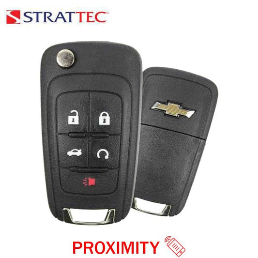 2014-2020 Chevrolet GM / 5-Button Flip Key / PN: 5921873 / OHT05918179 / HU100 / PEPS (Strattec) - UHS Hardware