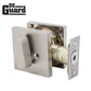 Premium Contemporary Leverset & Deadbolt Combo Lock  - Square Rose - Satin Stainless - Grade 3 - (SC1 / KW1) - UHS Hardware