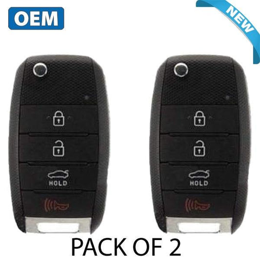 2 x Kia Forte 2017-2018 / 4-Button Flip Key / PN: 95430-A7200 / OSLOKA-875T (YD) (OEM) (Bundle of 2) - UHS Hardware