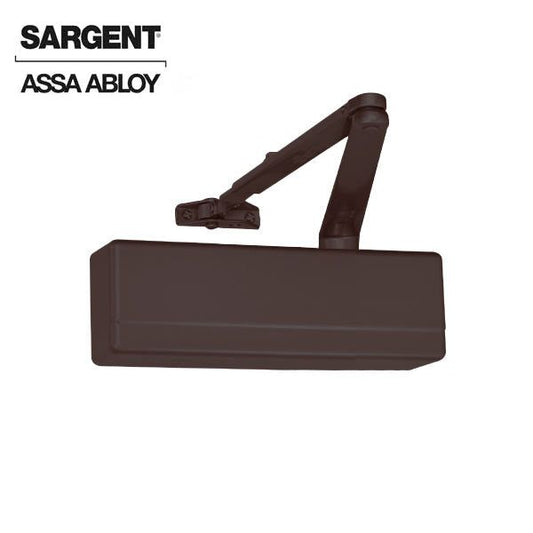 Sargent - 281 - Powerglide Cast Iron Door Closer w/ O - Standard Arm - 10BE - Dark Oxidized Satin Bronze Equivalent - Grade 1 - UHS Hardware