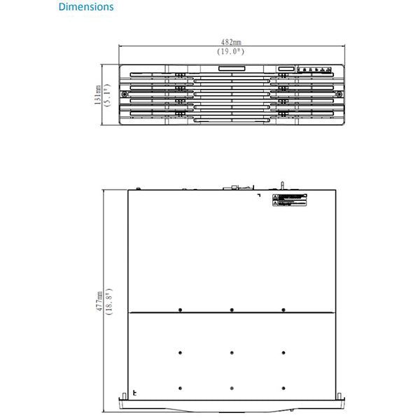 Uniview / 128-Channel / 12MP / 4K / NVR / 16 SATA / HDD up to 10 TB / UNV-516-128 - UHS Hardware