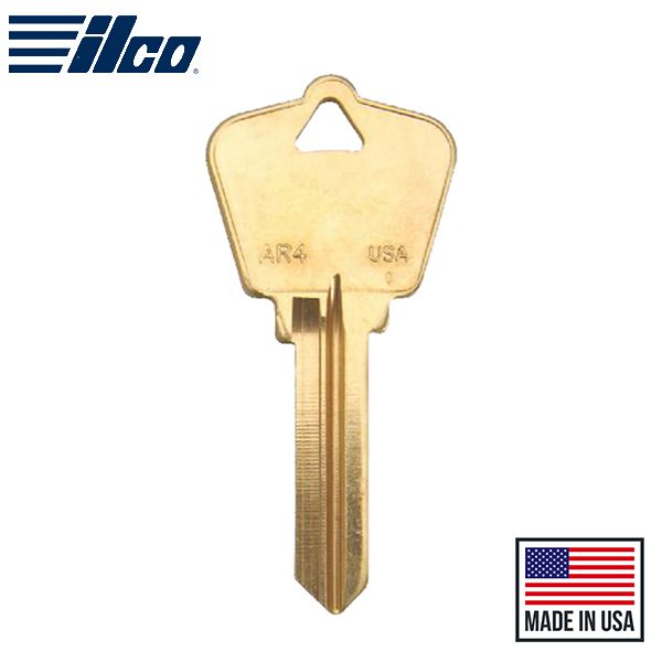 AR4-BR ARROW Key Blank - 6 Pin or Disc - ILCO - UHS Hardware