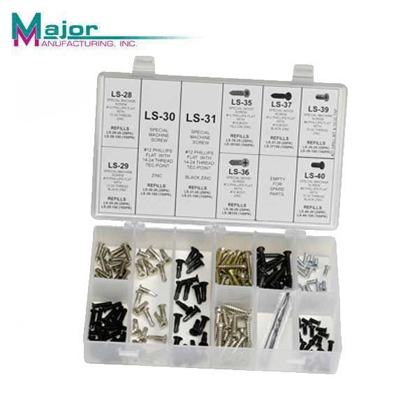 Major Mfg - LSA-3 - Locksmith Screw Assortment Kit #3 - Oversize Repair Screws - UHS Hardware