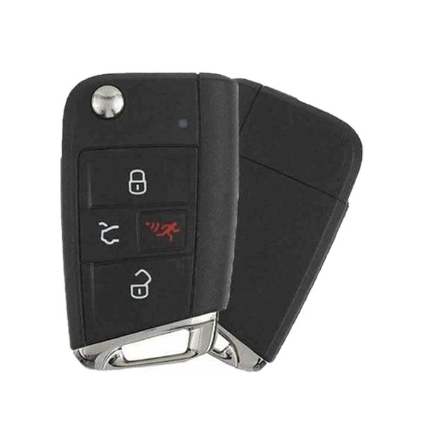 2018-2020 Volkswagen / 4-Button Flip Key / PN: 5G6 959 752 BM / NBGFS125C1 / HU162T / KESSY (AFTERMARKET) - UHS Hardware