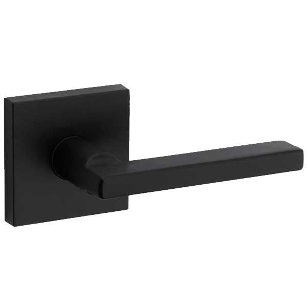 Kwikset - 154HFL - Halifax Passage Lever - Square Rose - 514 - Matte Black - Grade 2 - UHS Hardware