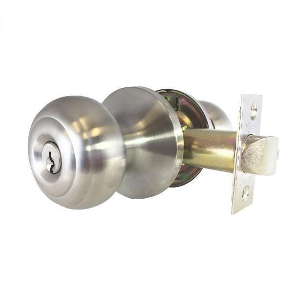 Premium Knobset Entrance Lock - Satin Chrome - UHS Hardware