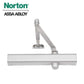 Norton - 8301 - Tri-Packed Manual Door Closer - Slim Cover - Adjustable Arm - Sizes 1-6 - Satin Aluminum - Grade 1 - UHS Hardware