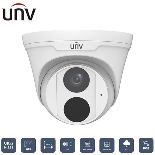 Uniview / IP Cameras / Dome / 2.8mm Fixed Lens / 5MP / Smart IR / IP67 / WDR / UNV-3615SR3-ADPF28-F - UHS Hardware
