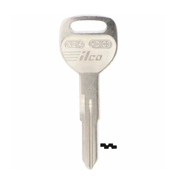 HD103-NP HONDA AUTO Key Blank - ILCO - UHS Hardware