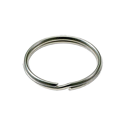 LuckyLine - 76402 - 1" Split Key Rings - Nickel-Plated Tempered Steel - 2 Pack - UHS Hardware