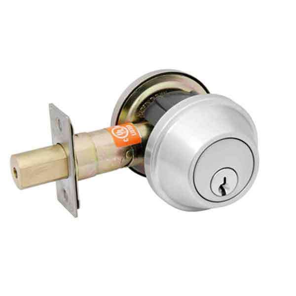 TownSteel - DBT-62 - Commercial Deadbolt - Double Cylinder - Satin Chrome -  Grade 2 - UHS Hardware