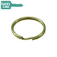 LuckyLine - 77402 - 1" Split Key Rings - Brass-Plated Tempered Steel - 2 Pack - UHS Hardware