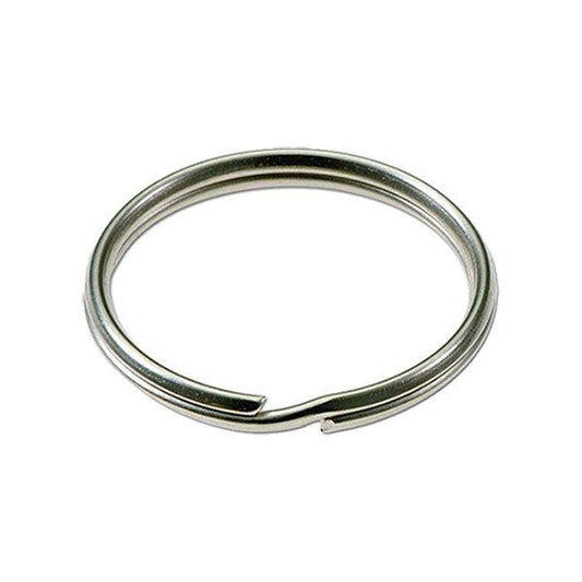 LuckyLine - 76202 - 3/4 Split Key Rings - Nickel-Plated Tempered Steel - 2 Pack - UHS Hardware