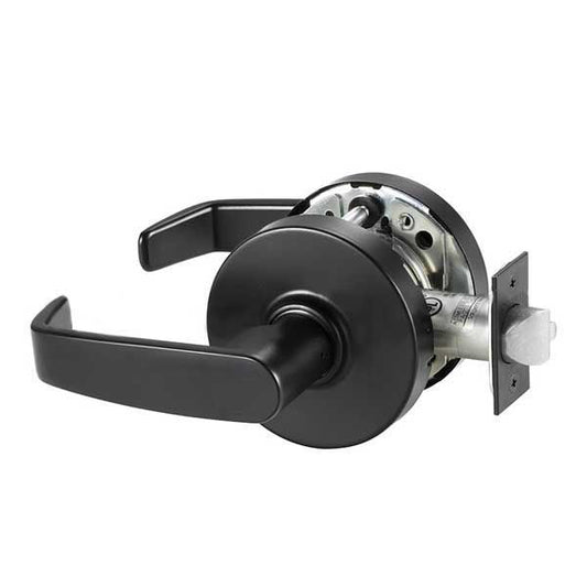 Sargent - 10U15 - Mechanical Cylindrical Lock - L Rose / L Lever - Non Keyed - Passage - BSP - Black Suede Powder Coat - Grade 1 - UHS Hardware