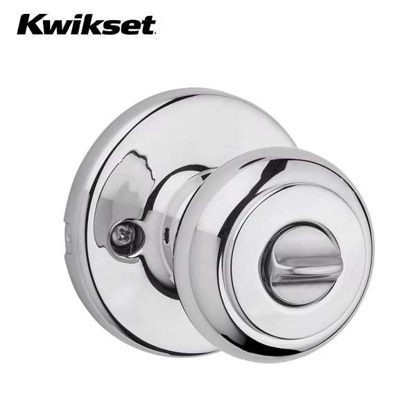 Kwikset - 400CV - Cove Knob  - Round Rose - Entrance - 26 - Polished Chrome - SmartKey Technology - Grade 3 - UHS Hardware