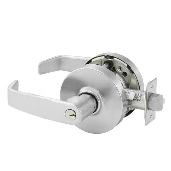 Sargent - 10G37 - Mechanical Cylindrical Lock - L Rose / L Lever - Classroom - LA Keyway - 26D - Satin Chrome Plated - Grade 1 - UHS Hardware