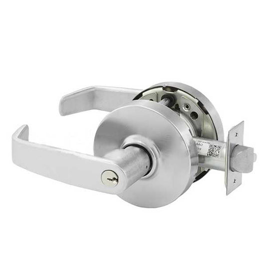 Sargent - 10G37 - Mechanical Cylindrical Lock - L Rose / L Lever - Classroom - LA Keyway - 26D - Satin Chrome Plated - Grade 1 - UHS Hardware