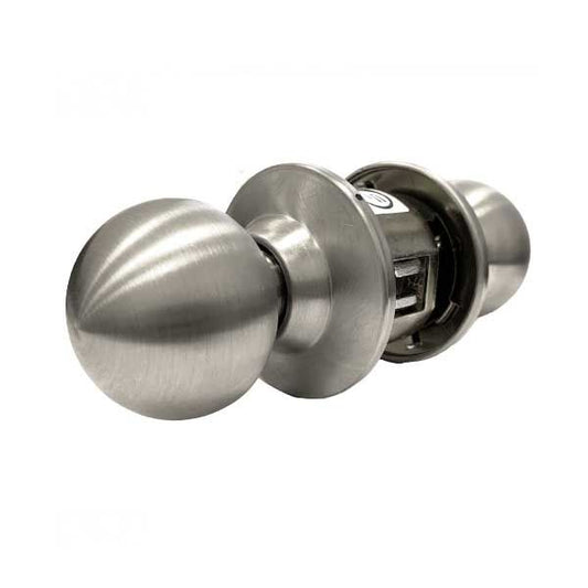 Marks USA - 280N -  80 LINE Commercial Knobset - 2 3/4" Backset - 32D - Satin Stainless Steel - Passage - Grade 1 - UHS Hardware