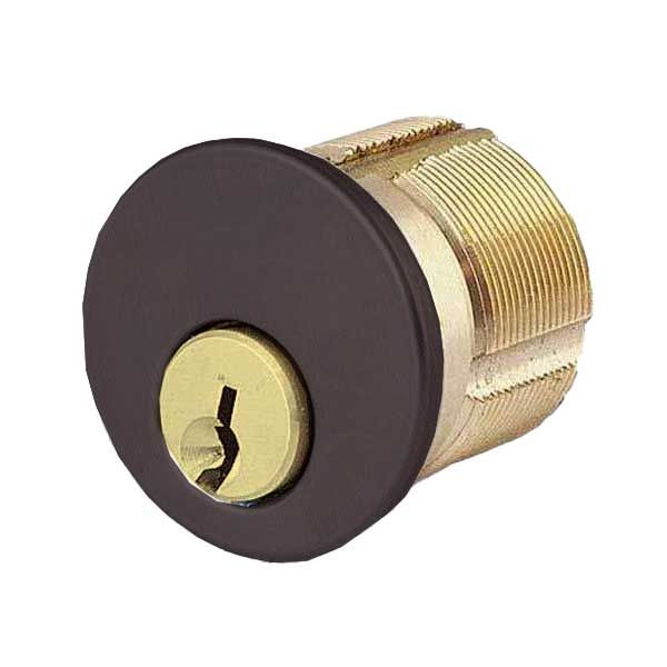 Premium Mortise Cylinder - 1" - 10B - Oil Rubbed Bronze / Black - (SC1 / KW1) - UHS Hardware