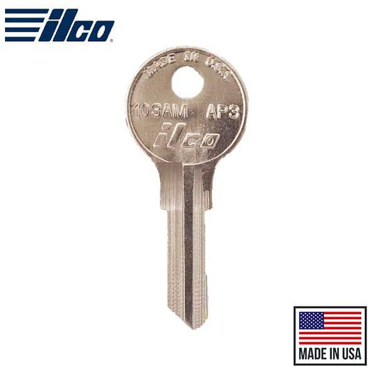 103AM-AP3 CHICAGO Key Blank -  ILCO - UHS Hardware