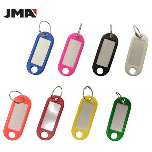 20 Pack of Key ID Tags w/ Ring & Hole Assorted Colors (JMA M2) - UHS Hardware