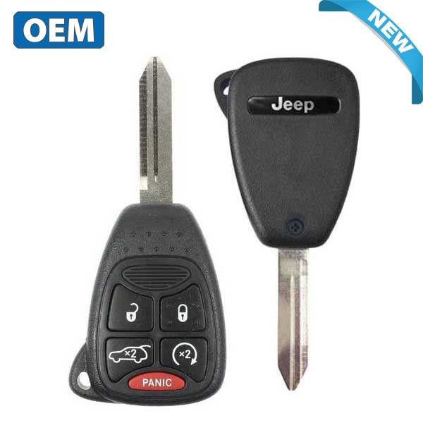 2006-2007 Jeep Grand Cherokee / 5-Button Remote Head Key / PN: 6827336AB / 0HT692714AA (OEM) - UHS Hardware