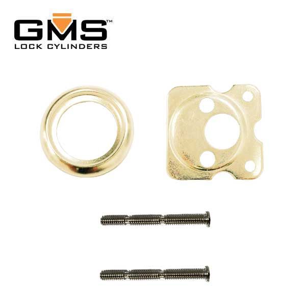 GMS Dummy  Rim Cylinder - 1-1/8" - US3 - Polished Brass - UHS Hardware