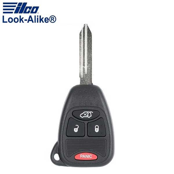 2004-2008 Chrysler Jeep / 4-Button Remote Head Key / PN:  04589053AC / OHT692714AA (AFTERMARKET) - UHS Hardware