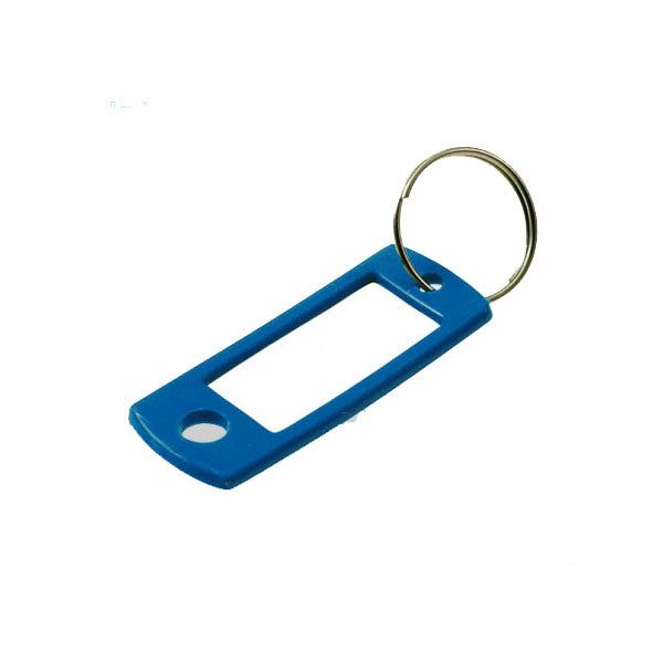 LuckyLine - 16930 - Key Tag with Ring - Blue - UHS Hardware