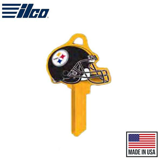 ILCO - NFL TeamKeys - Helmet Edition - Key Blank - Pittsburgh Steelers - KW1 (5 Pack) - UHS Hardware